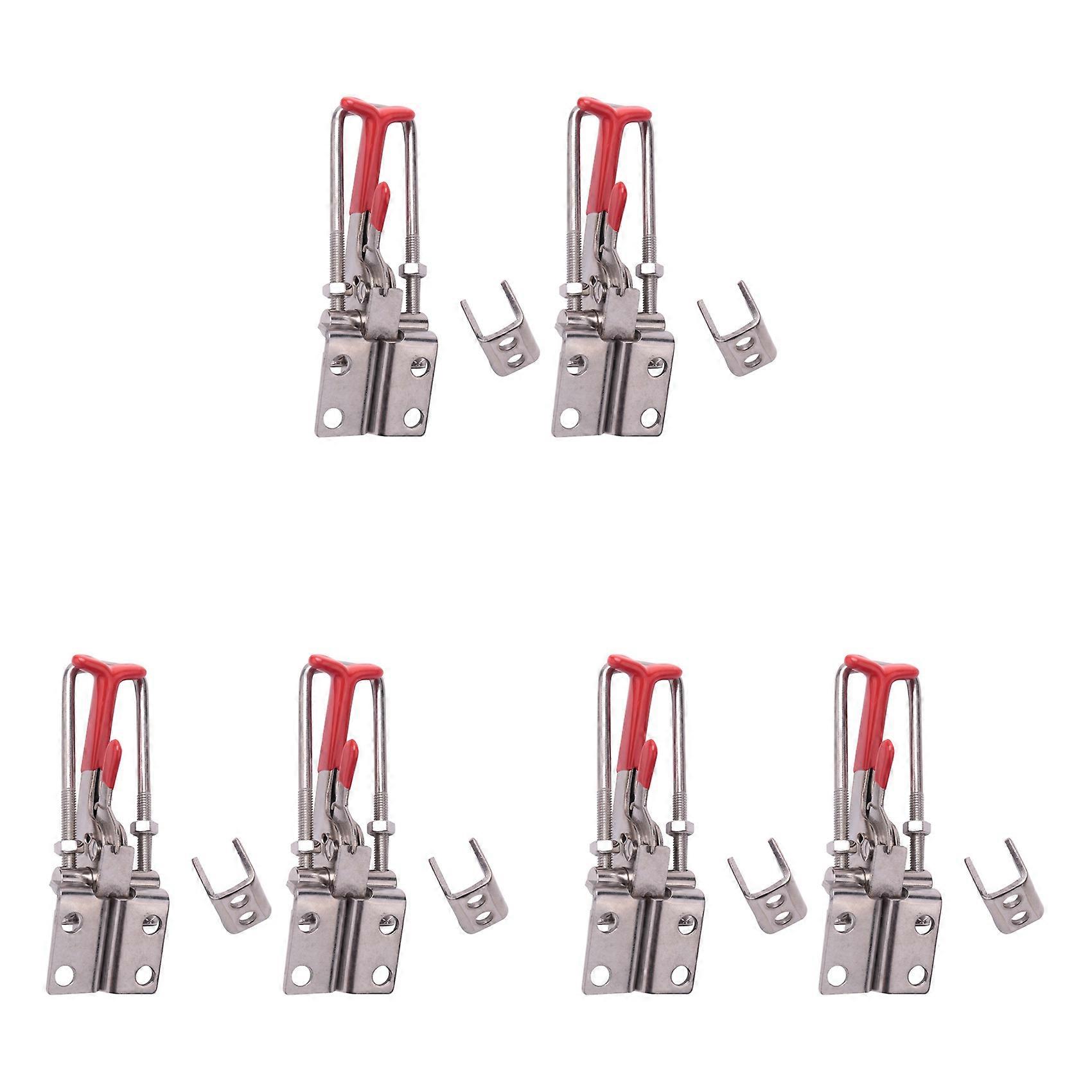 6-Pack 2000Lbs Capacity Heavy Duty Adjustable Latch U Bolt Self-Lock Toggle Clamp