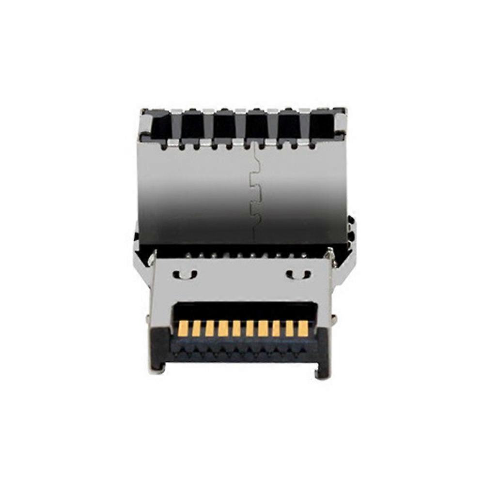 Type-E 90 Degree Computer Motherboard USB3.1 10G Front Type-C Installed Wiring Converter Connector Adapter Type A