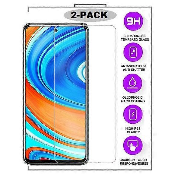 2-Pack - compatible with Samsung Galaxy A71 - Tempered Glass Screen Protector Transparent