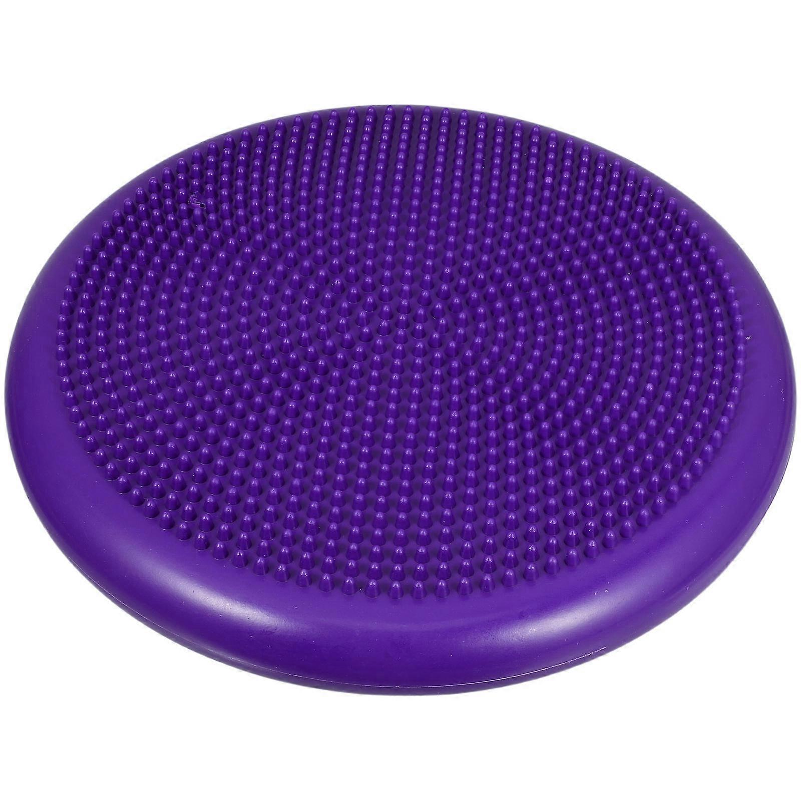 Inflated Stability Wobble Cushion for Core Strength Improving Purple