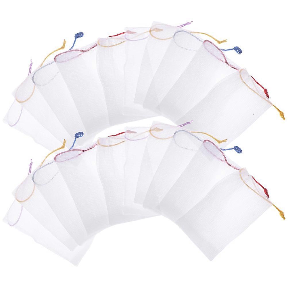 Assorted Color Soap Foaming Net Pouch for Cleansing Use 50Pcs