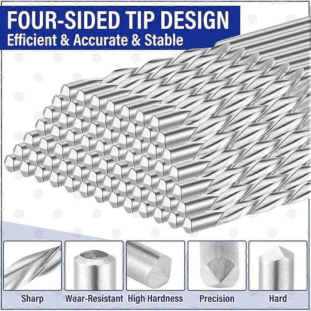 50-Pack Drywall Cutting Bits – 1/8" Spiral Saw Tips, M2 High Speed Steel, Multipurpose