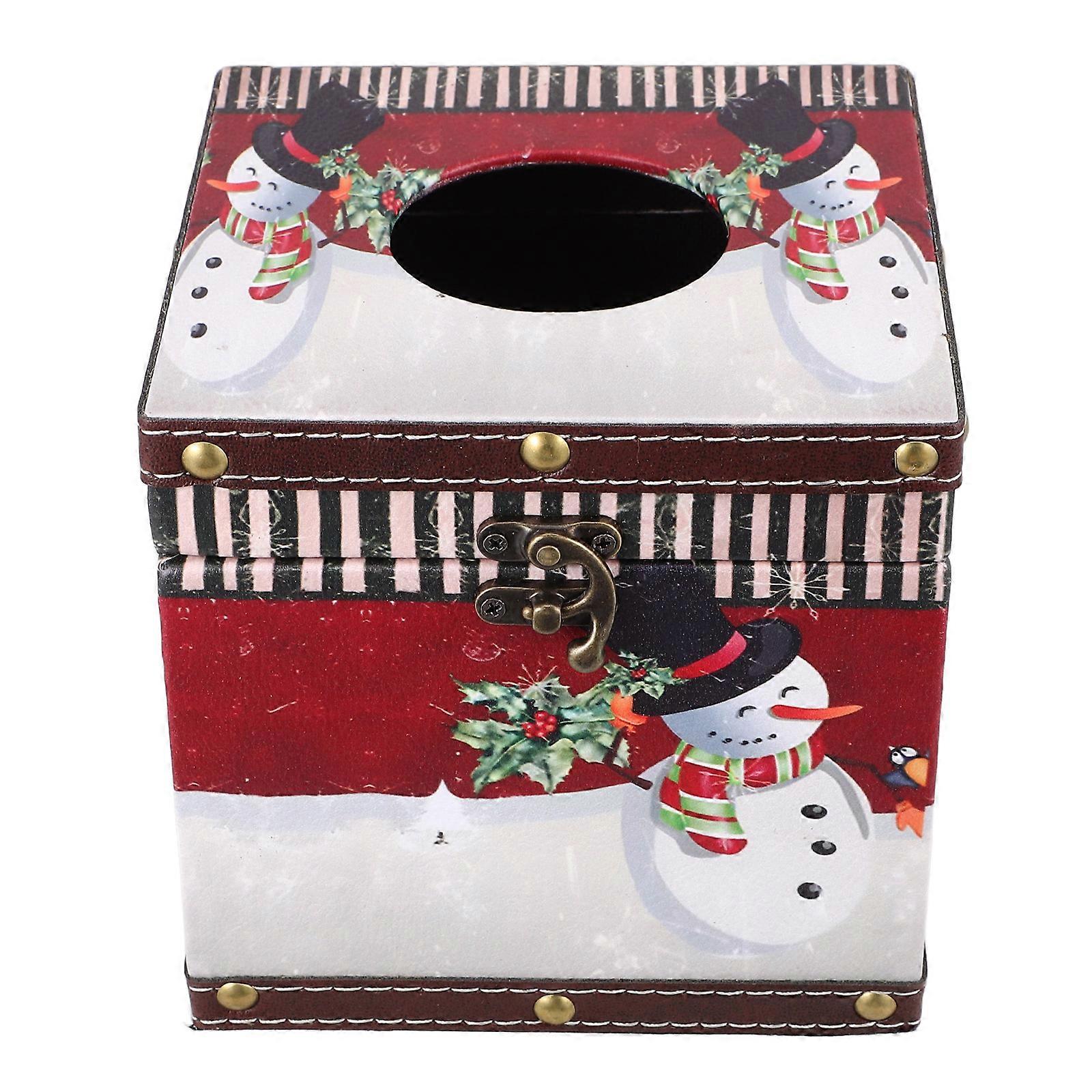 Wooden Tissue Paper Holder for Storage with Multi Color and Material