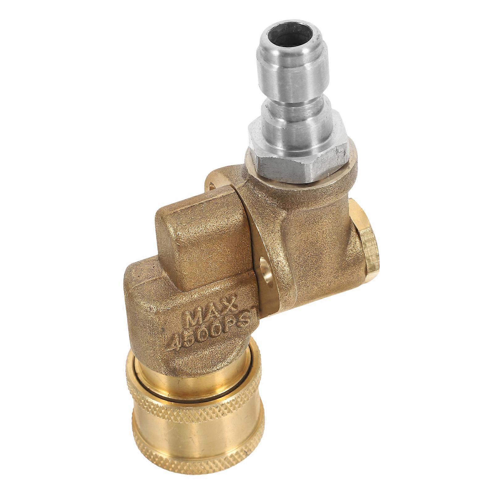 Quick Connect Pressure Washer Adapter Copper for Multi-Angle Use