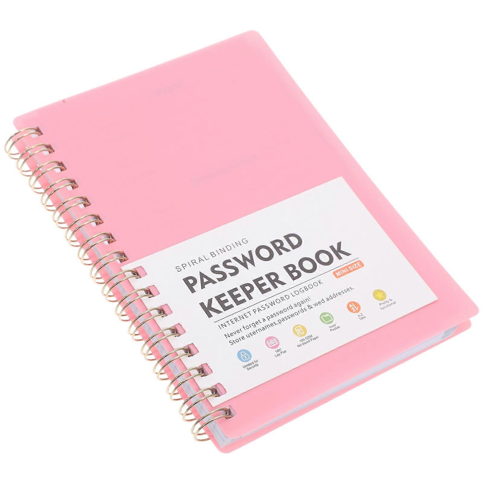 Password Book with Alphabetical Tabs for Website Logins Portable Notebook