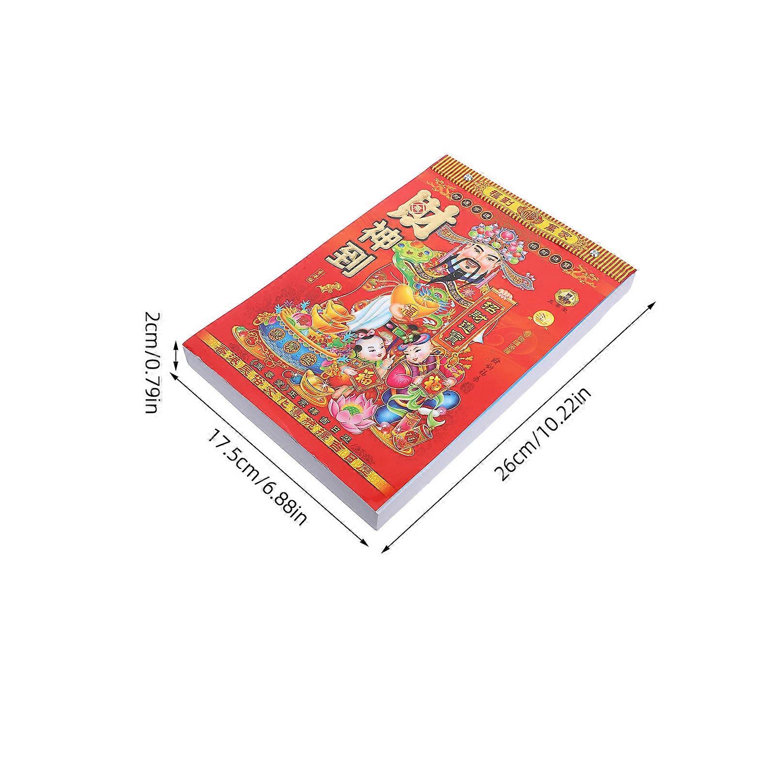 Annual Wall Calendar Year of Horse for Countdown Use with Paper Material