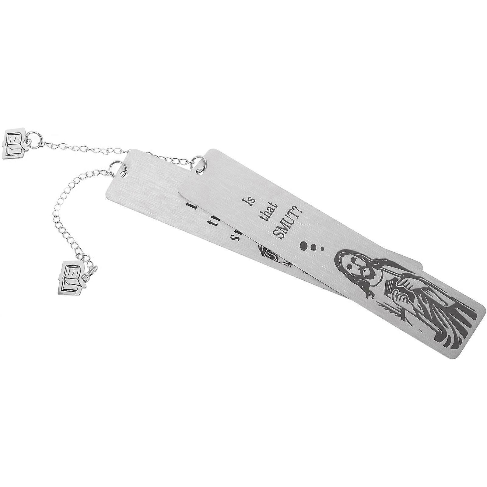 Book Lovers Stainless Steel Bookmark for Study Use 2Pcs Inspirational Set