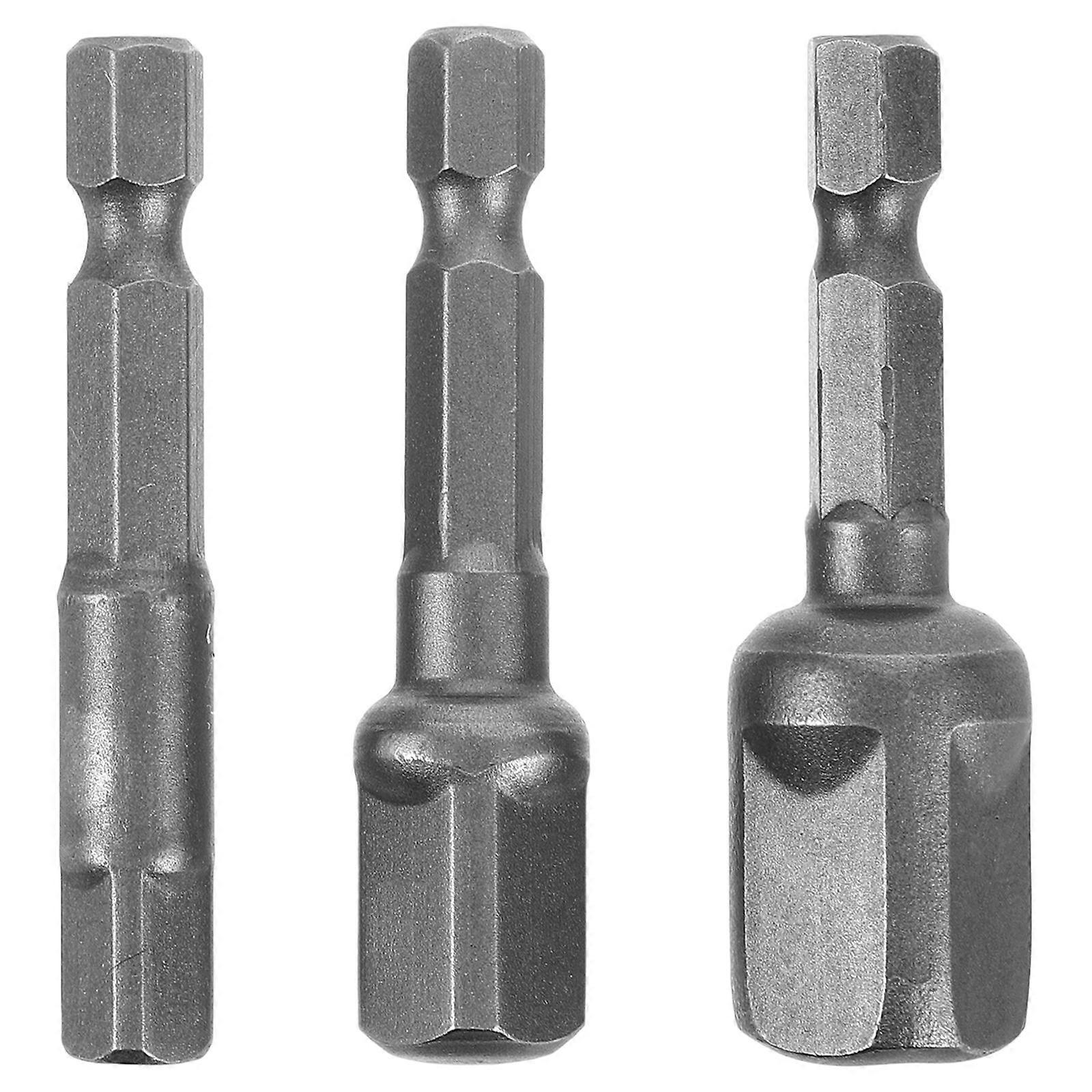 Impact Grade Socket Adapter for Power Drill Use 3Pcs Metal Socket Converter