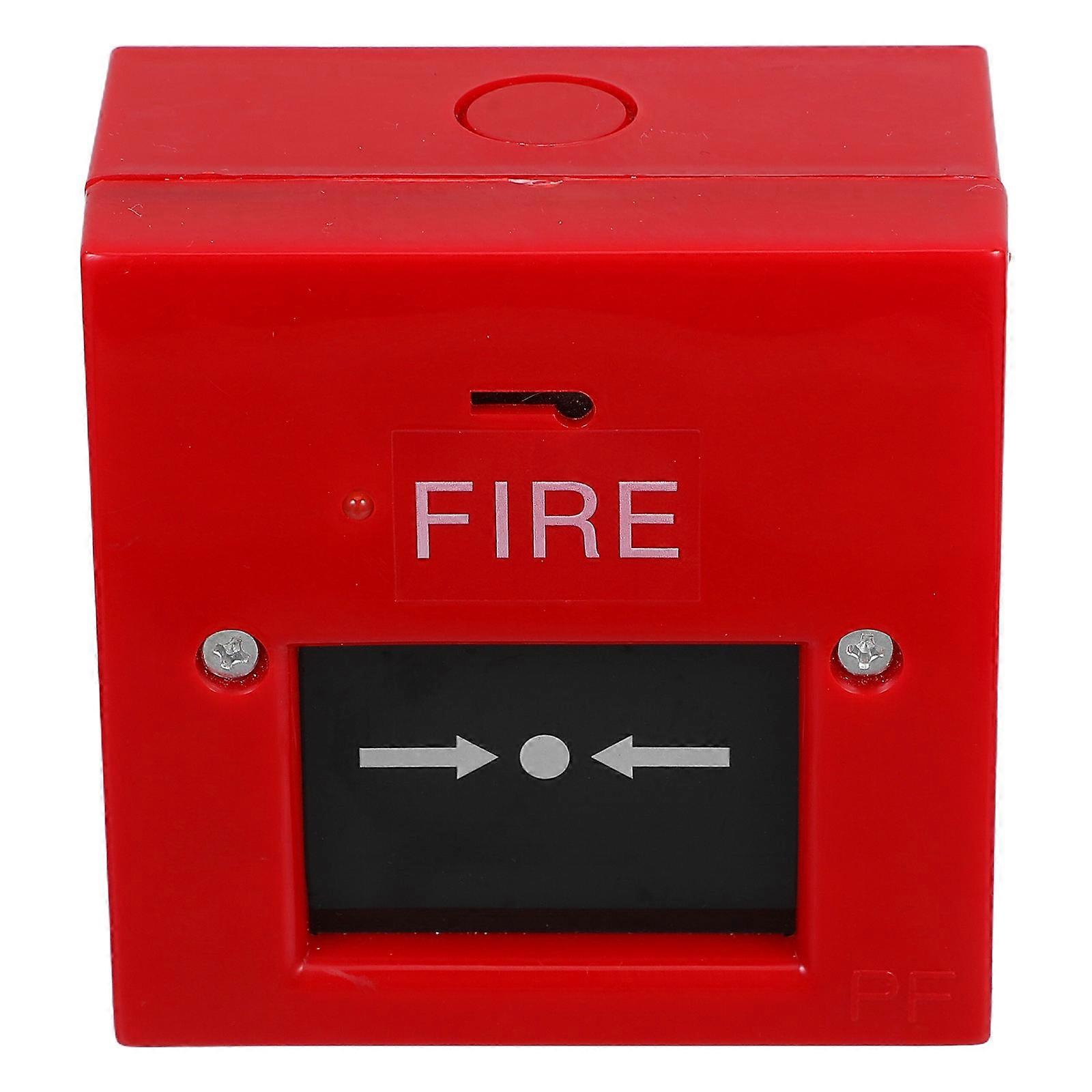 Wired Fire Alarm Button with Hands Break Glass for Emergency Security