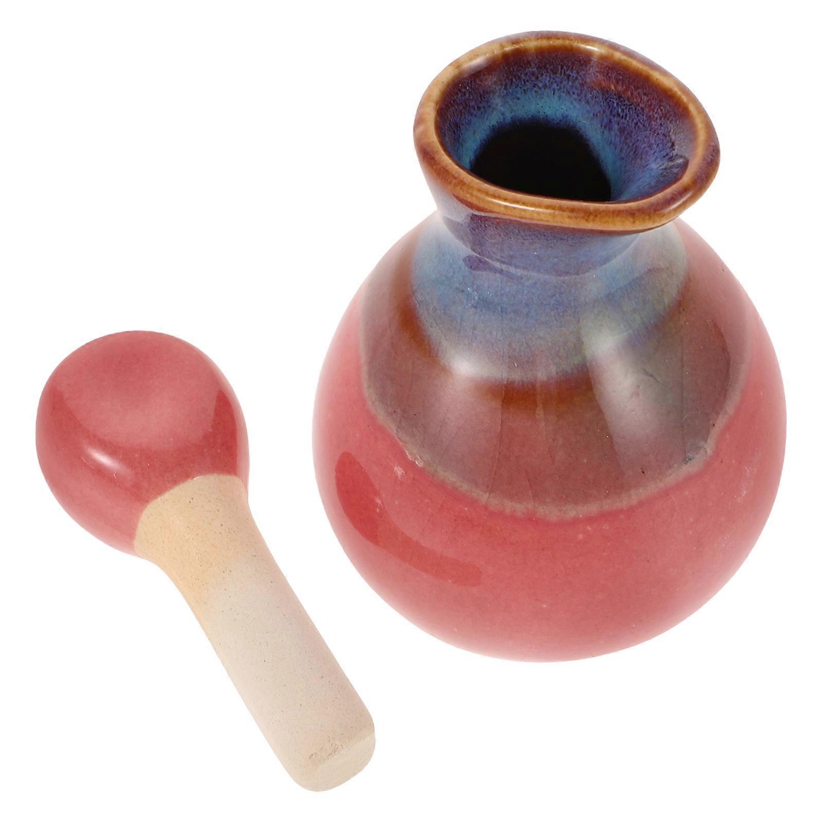 Essential Oil Diffuser Ceramic Bottle for Spa Aromatherapy Pink with Lid