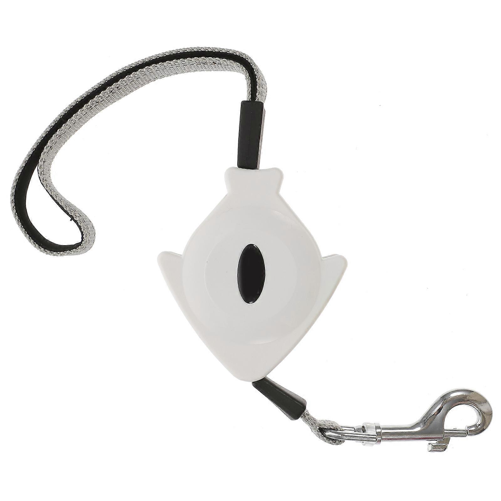 White Dog Leash Retractable for Walking Leads Lock Control