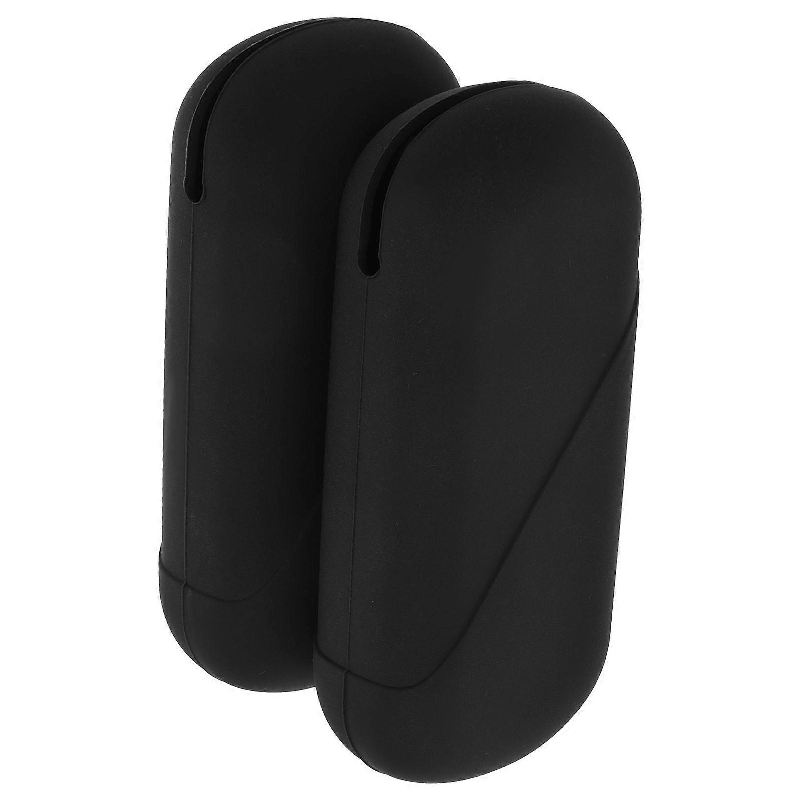 Silicone Carrying Box for Storage 2Pcs Black Case Set