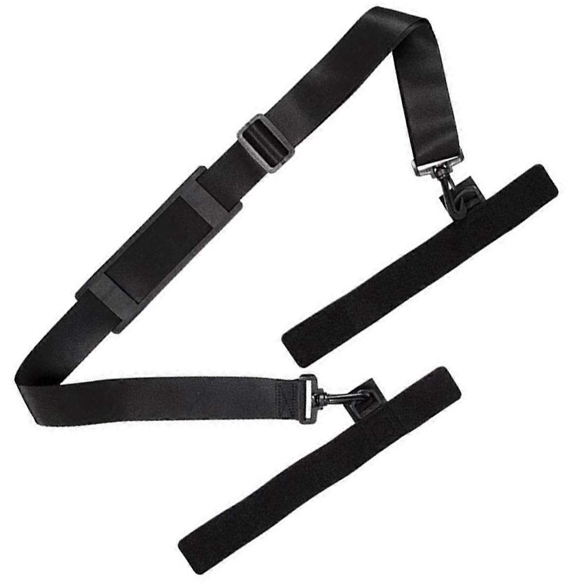 Ergonomic Fishing Rod Shoulder Strap For Pressure Reduction And Load Distribution In Black 2 Sets