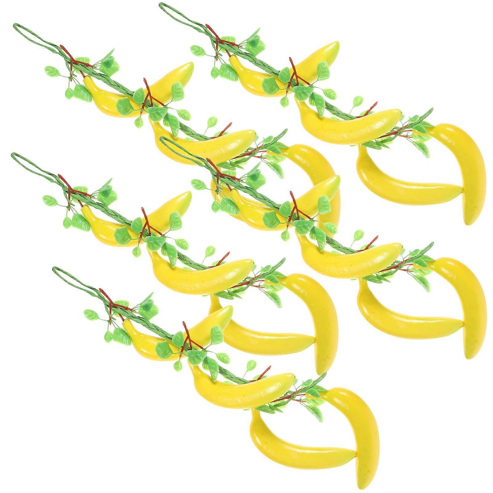 Banana String Adornments Artificial Banana Hanging Fruit String 5Pcs Decoration