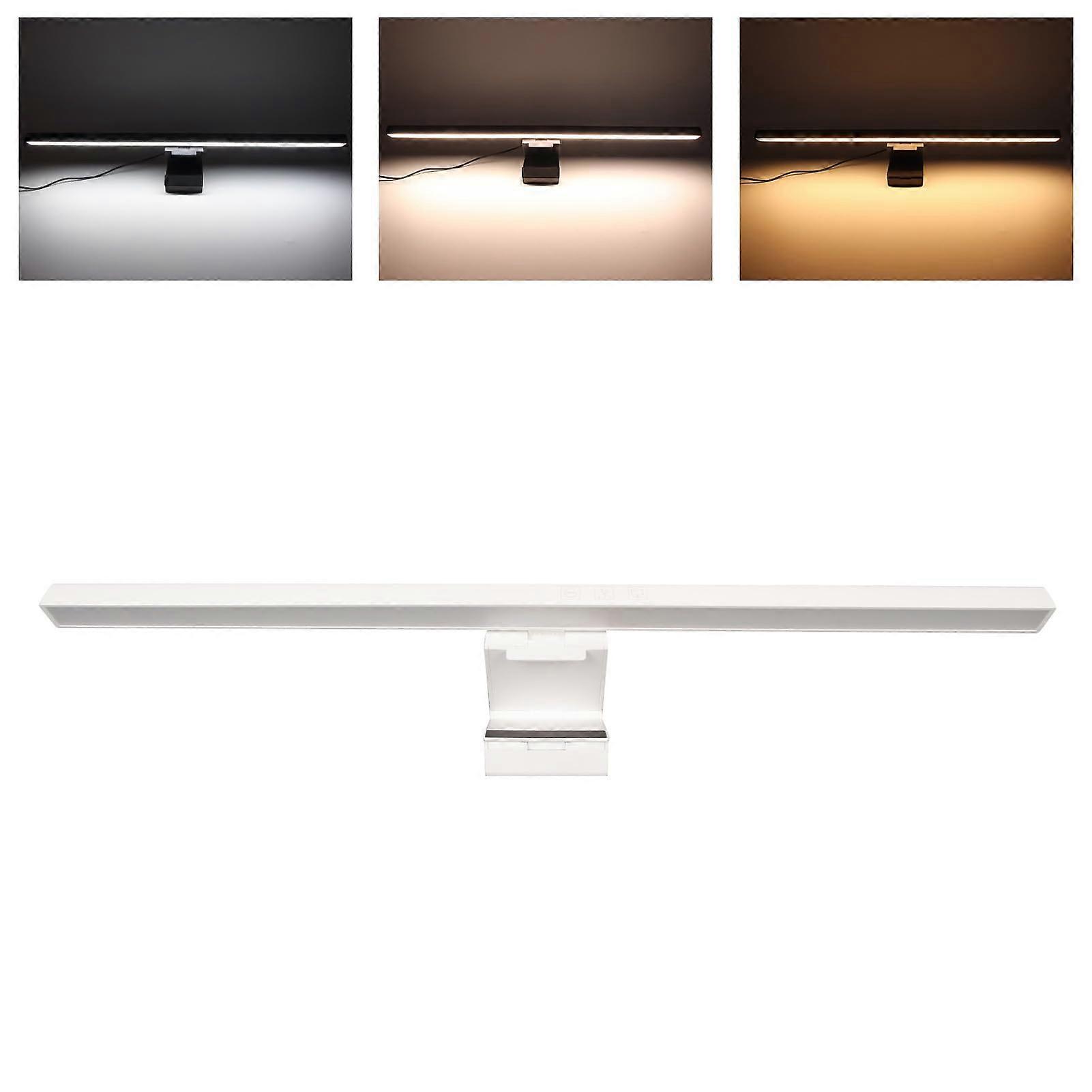 Monitor Light Bar with Touch Control, USB Powered Screen Lamp, Adjustable Brightness and Color Temperature, White