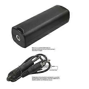 Isolatore uditivo da 3,5 mm per ridurre il rumore di loop a terra in auto Isolatore audio uditivo domestico Filtro comune per il rumore di terra
