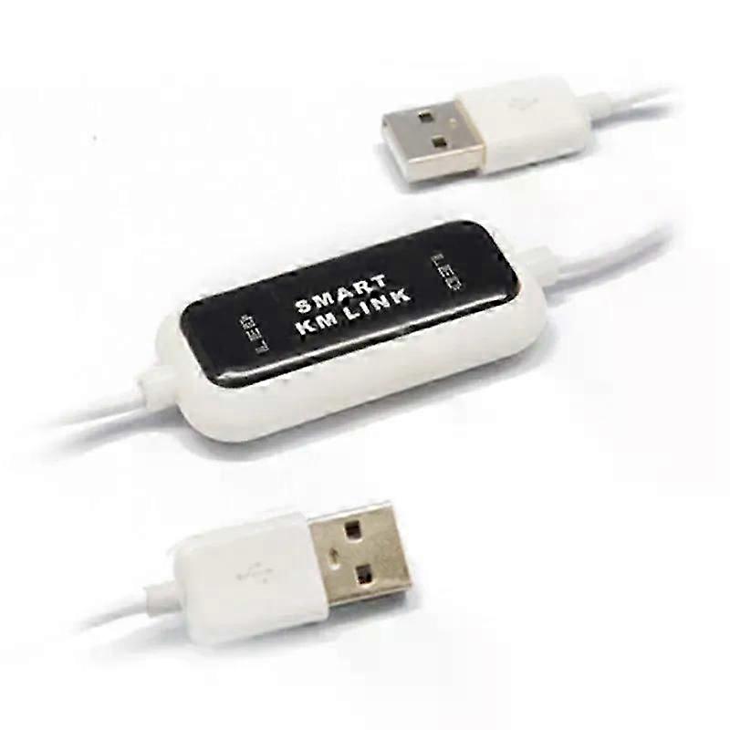 USB 20 KM Link PC To PC SMART KM LINK Cable ABS SMART KM LINK Cable Data File Transfer USB Switch