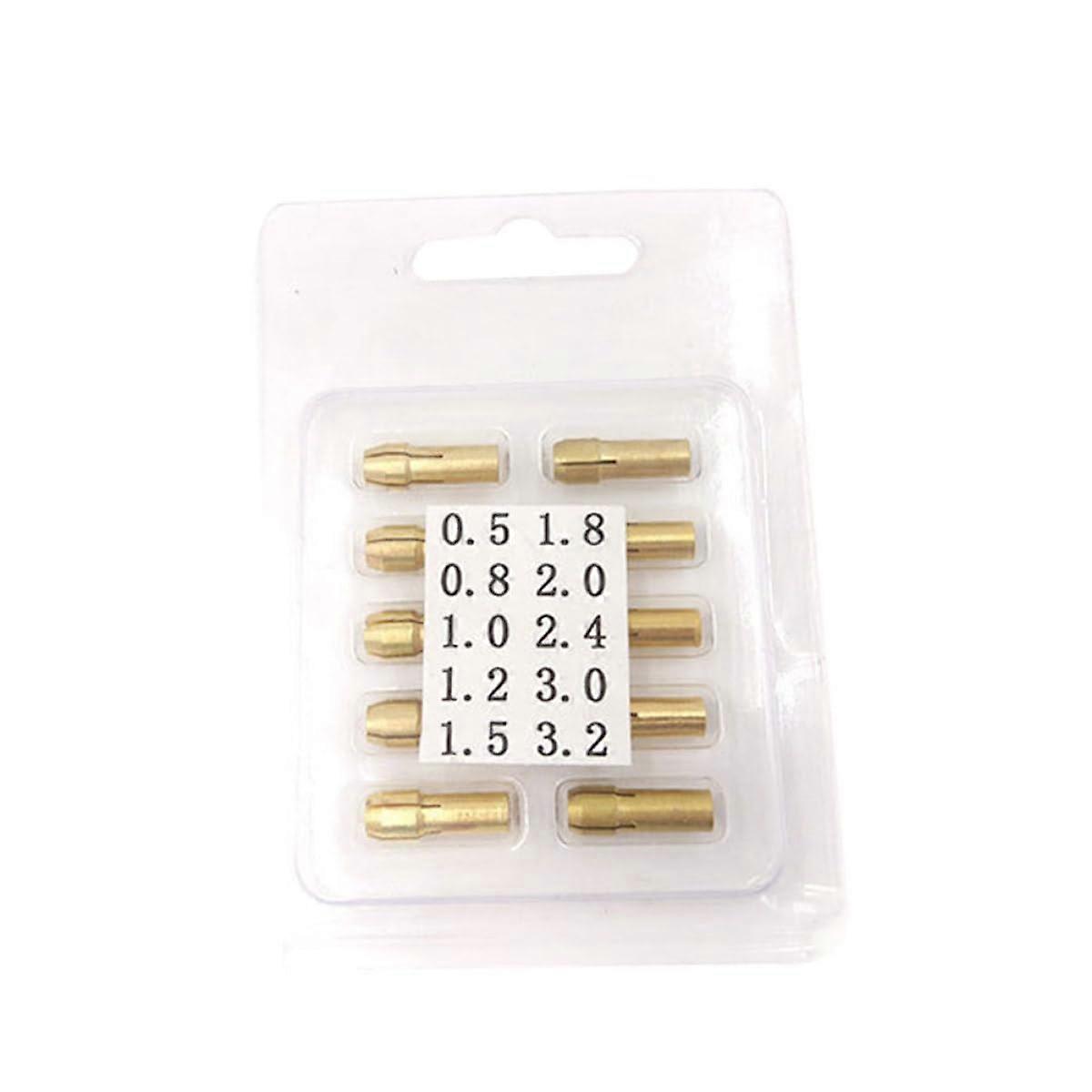 20Pcs Brass Rotary Tool Collet Set with SelfTightening Drill Chuck for Precision DIY and Woodworking