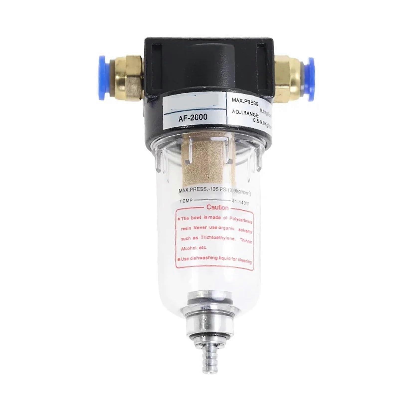 AF2000 1/4 Air Compressor Filter Oil Water Separator, Copper Pneumatic Components  Flow Set