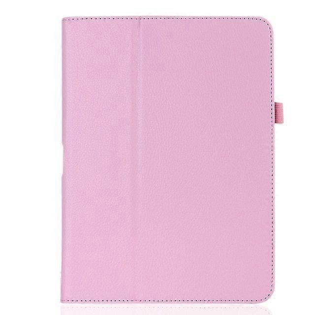 Case For Ipad Mini 1/2/3 Pink Folding Stand Lychee Texture Leather For Export