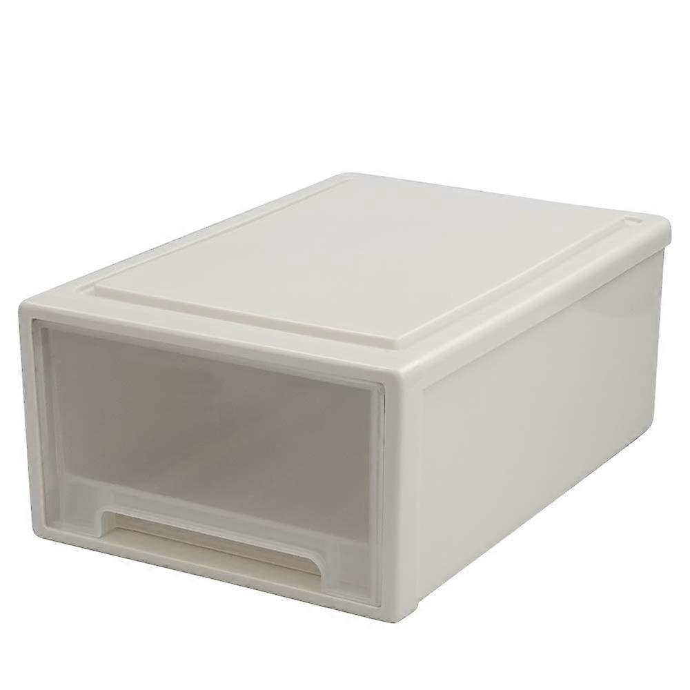 12 Quart Stackable Plastic Storage Drawer with Handles for Desktop Organization, 1 Pack