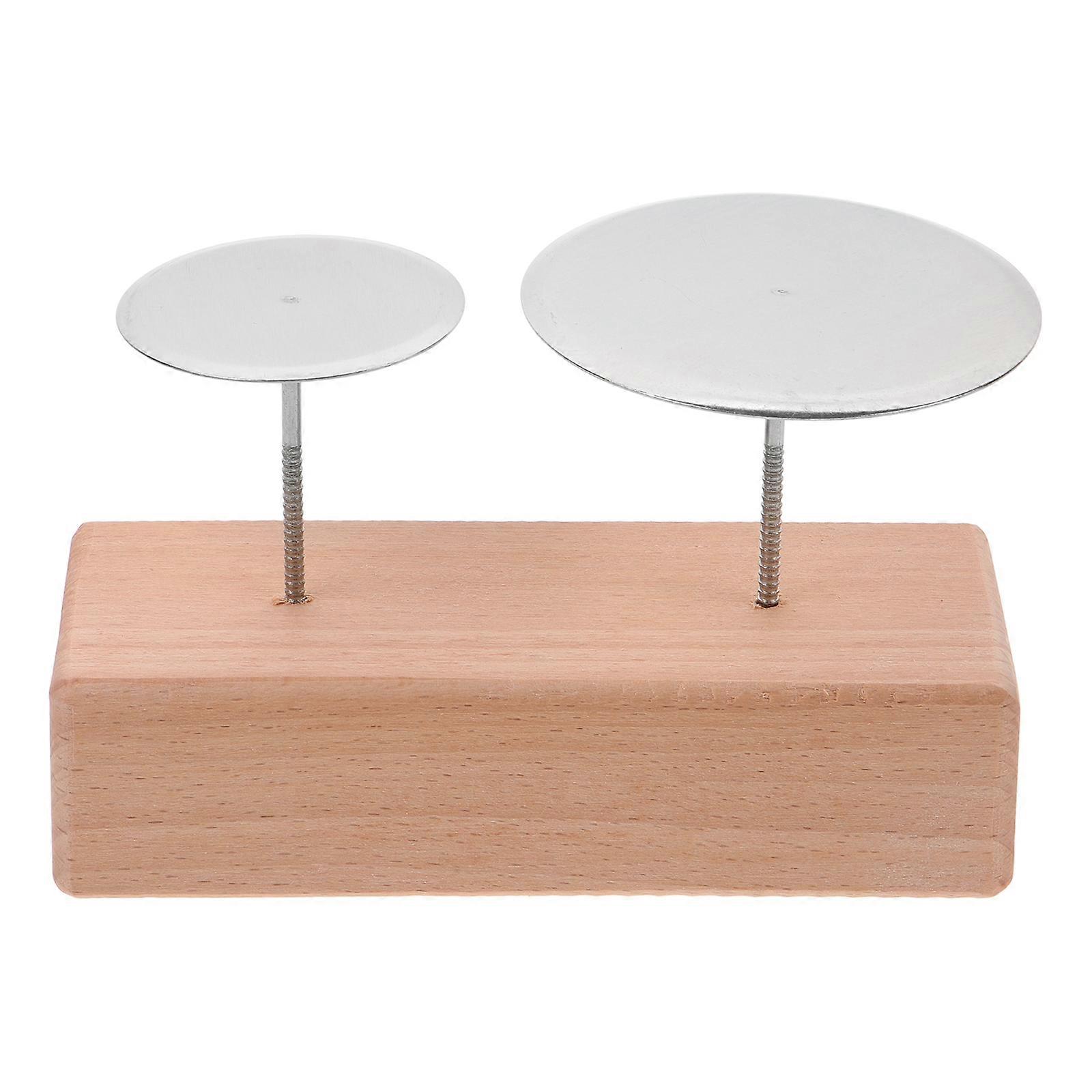 Baking Flower Nail Base Wooden Tool for Mounting Patterns 1Set