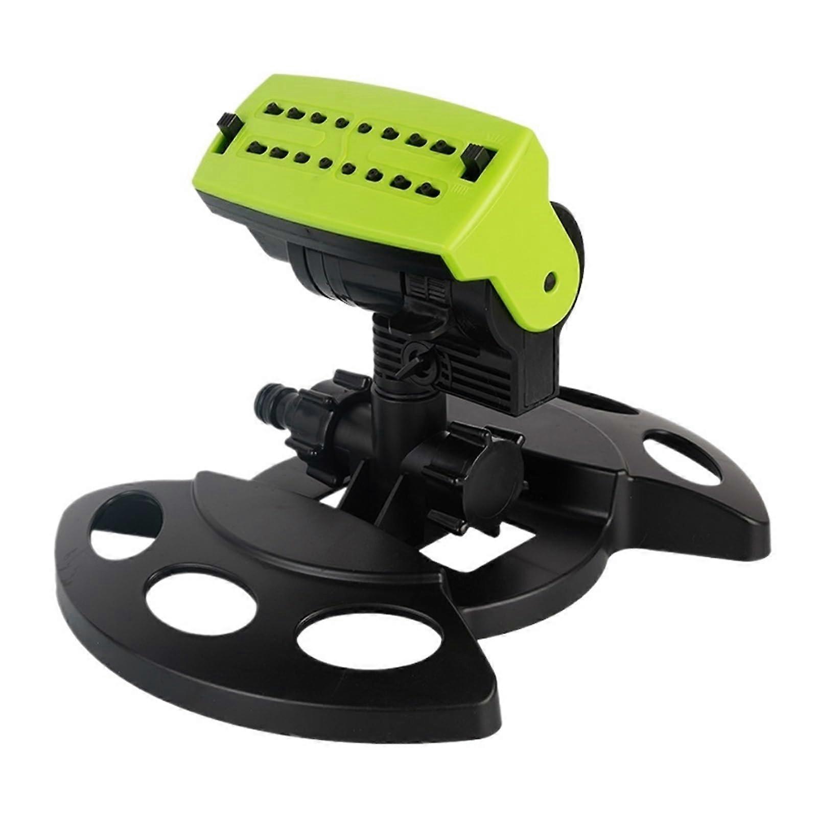 Garden Sprinkler 360° Automatic Rotating Lawn Sprinkler Adjustable Angle Large Area Coverage Yard