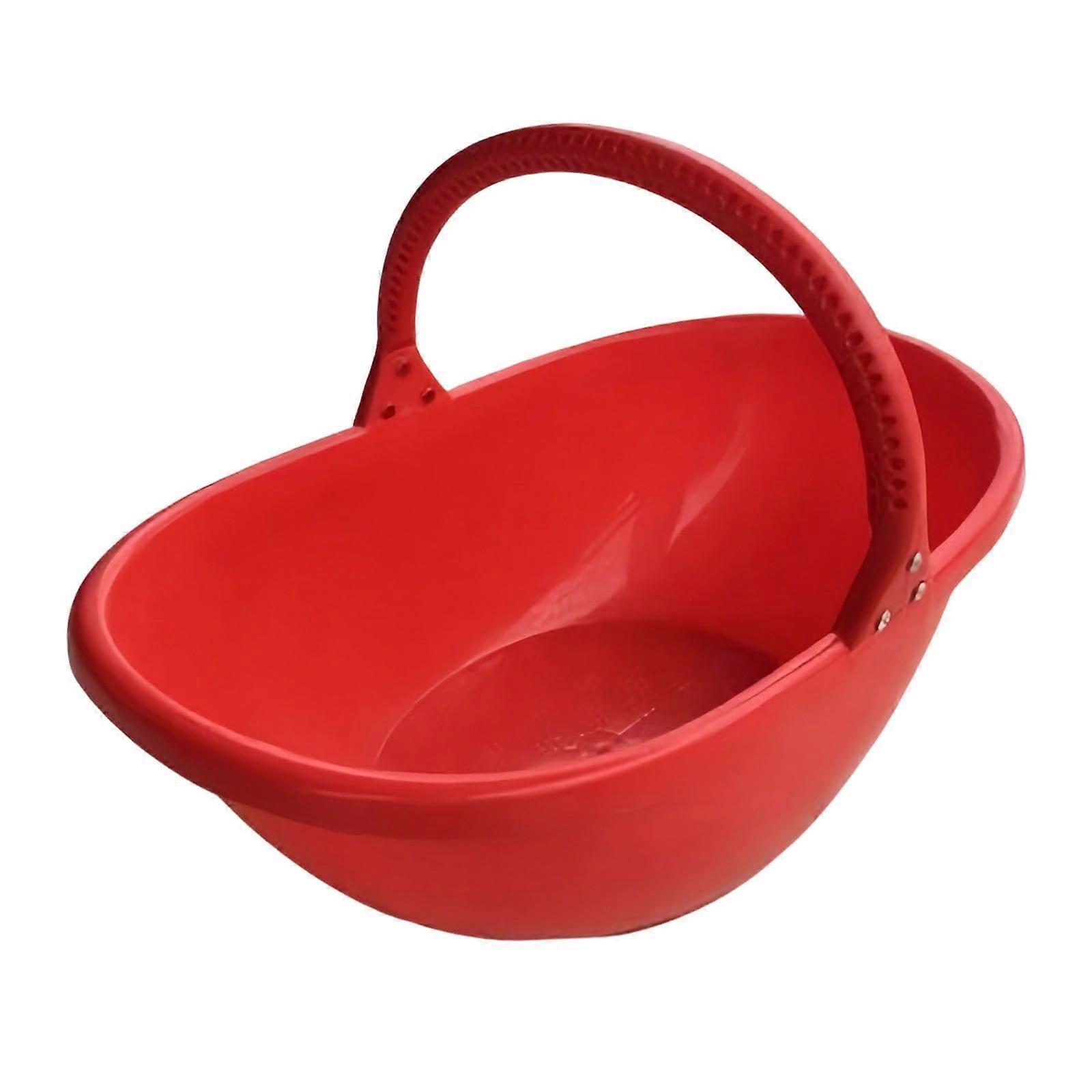 Garden Harvest Basket with Ergonomic Handle, Breathable MultiPurpose Fruit Picking Basket, Large