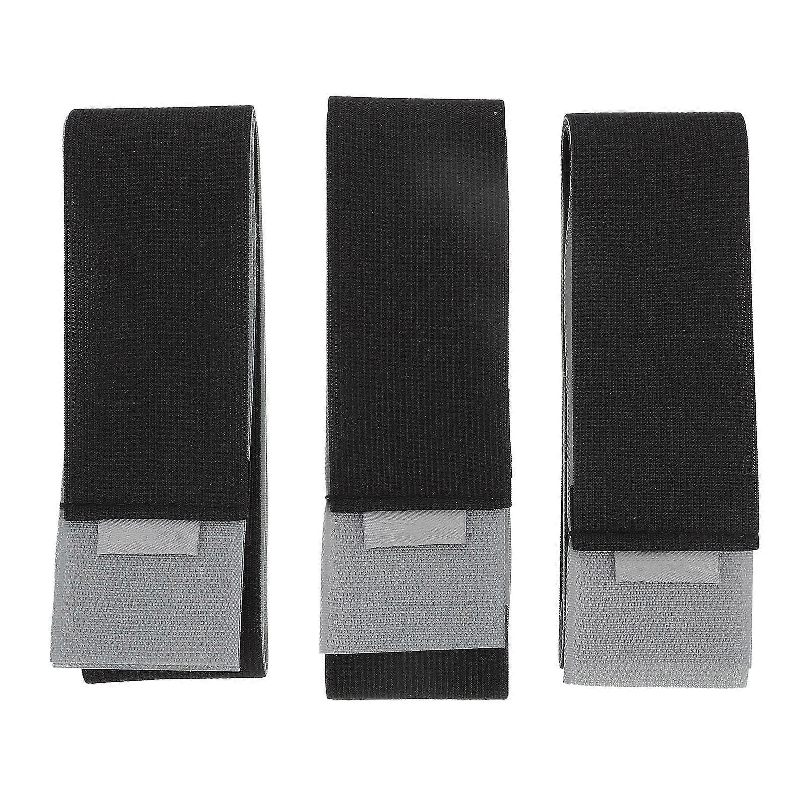Car Boot Fixed Strap for Extinguisher Safety 3Pcs Set Black