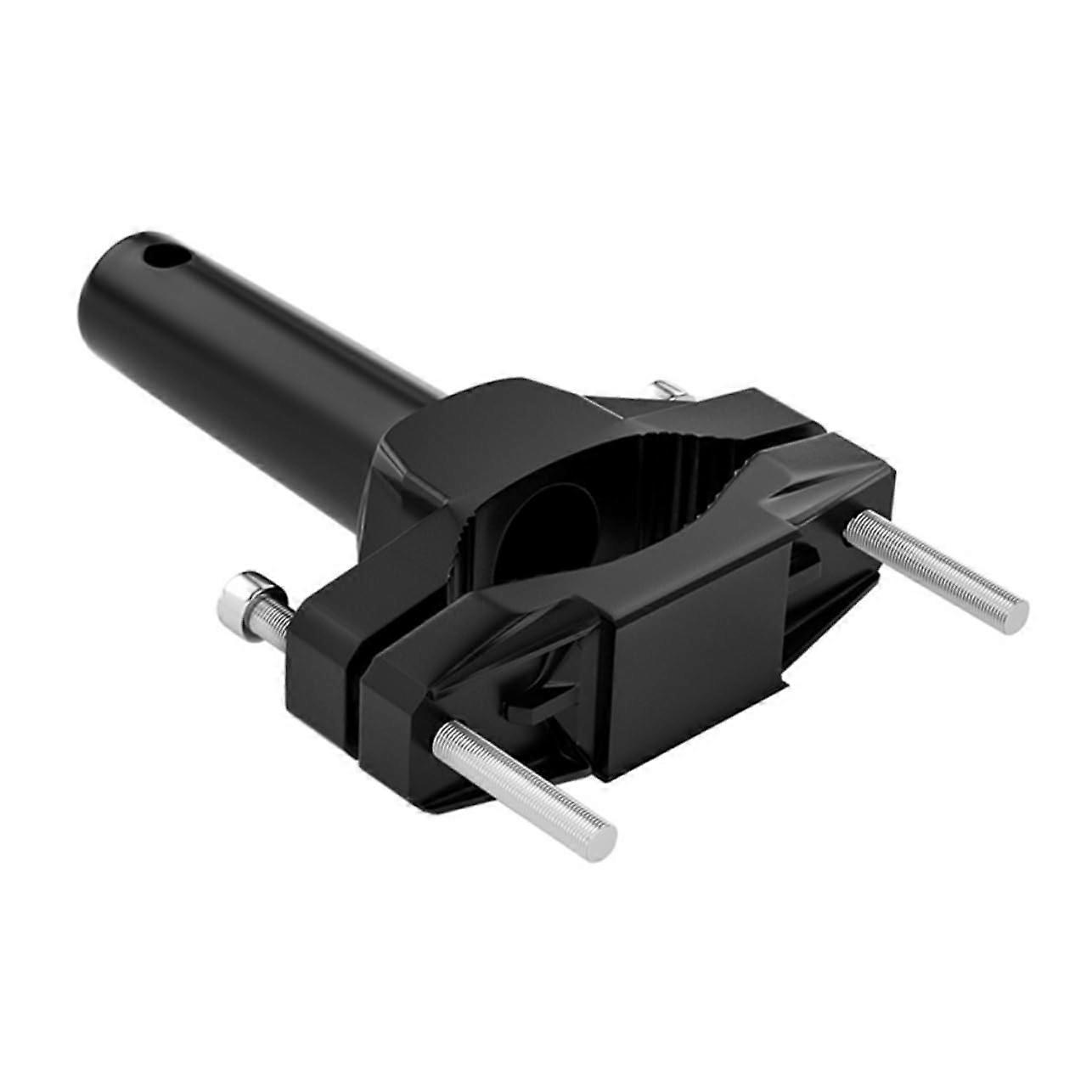 Motorcycle Light Bracket AntiVibration Clamp Durable Black Extension Bar for Easy Lamp Installation