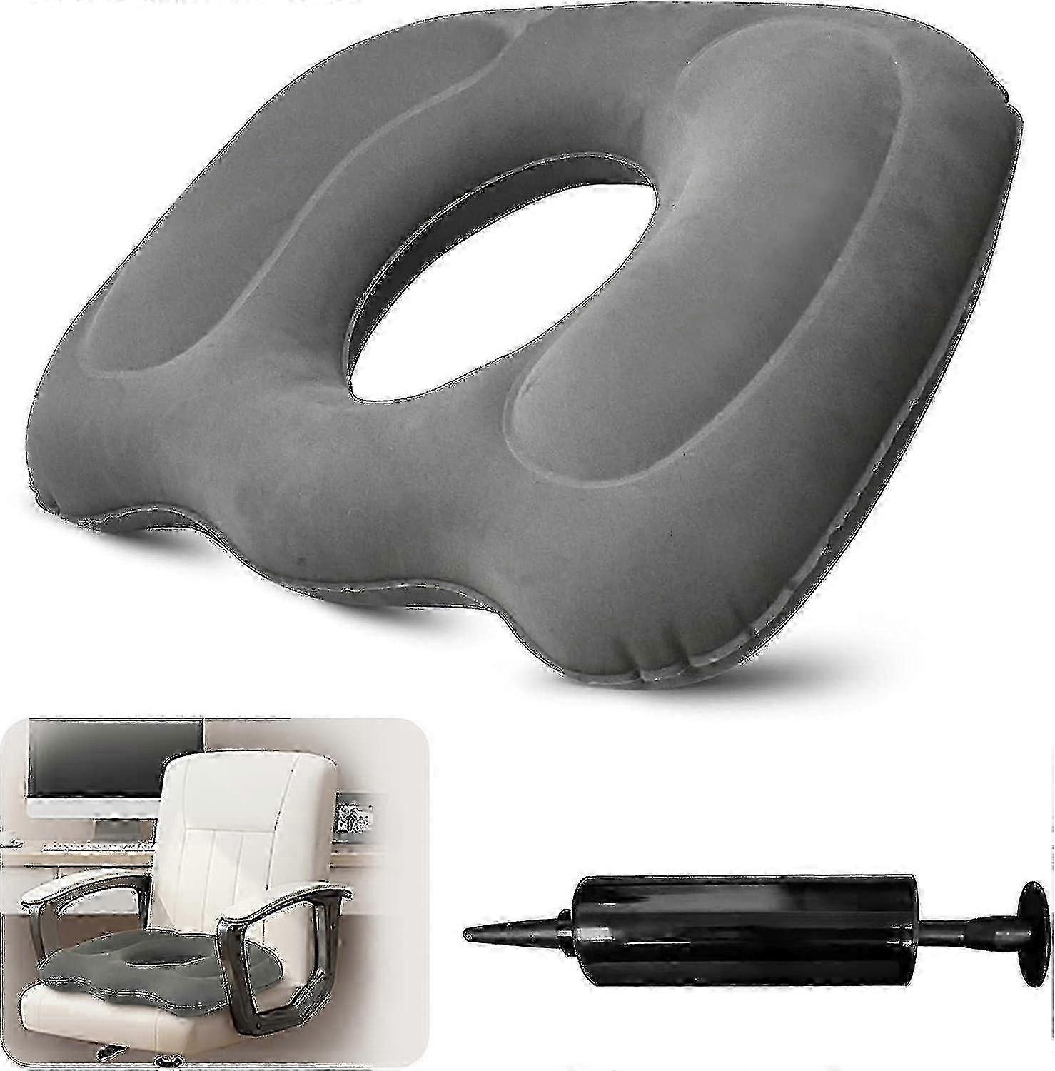 Tailbone Support Cushion with Memory Foam - 45.5x39x11cm for Post-Surgery & Sciatica Relief 25-26