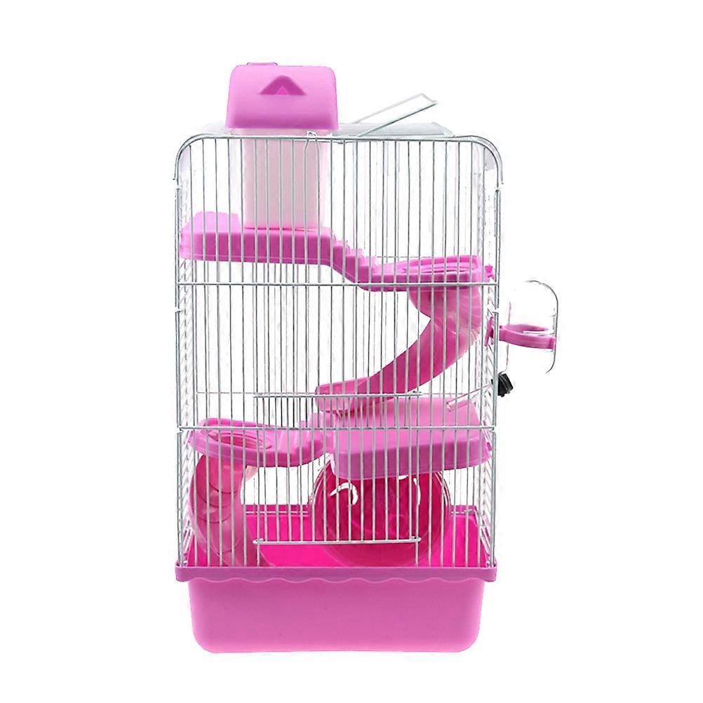 Hamster Carrier Small House For Hamster Plastic Rectangular Three Layer Ventilation Air Circulation 1Pack