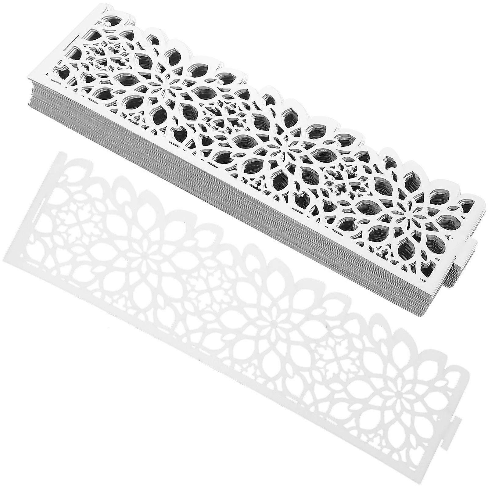 Paper Napkin Ring Silver Serviette Ring for Decoration 50Pcs Party Use