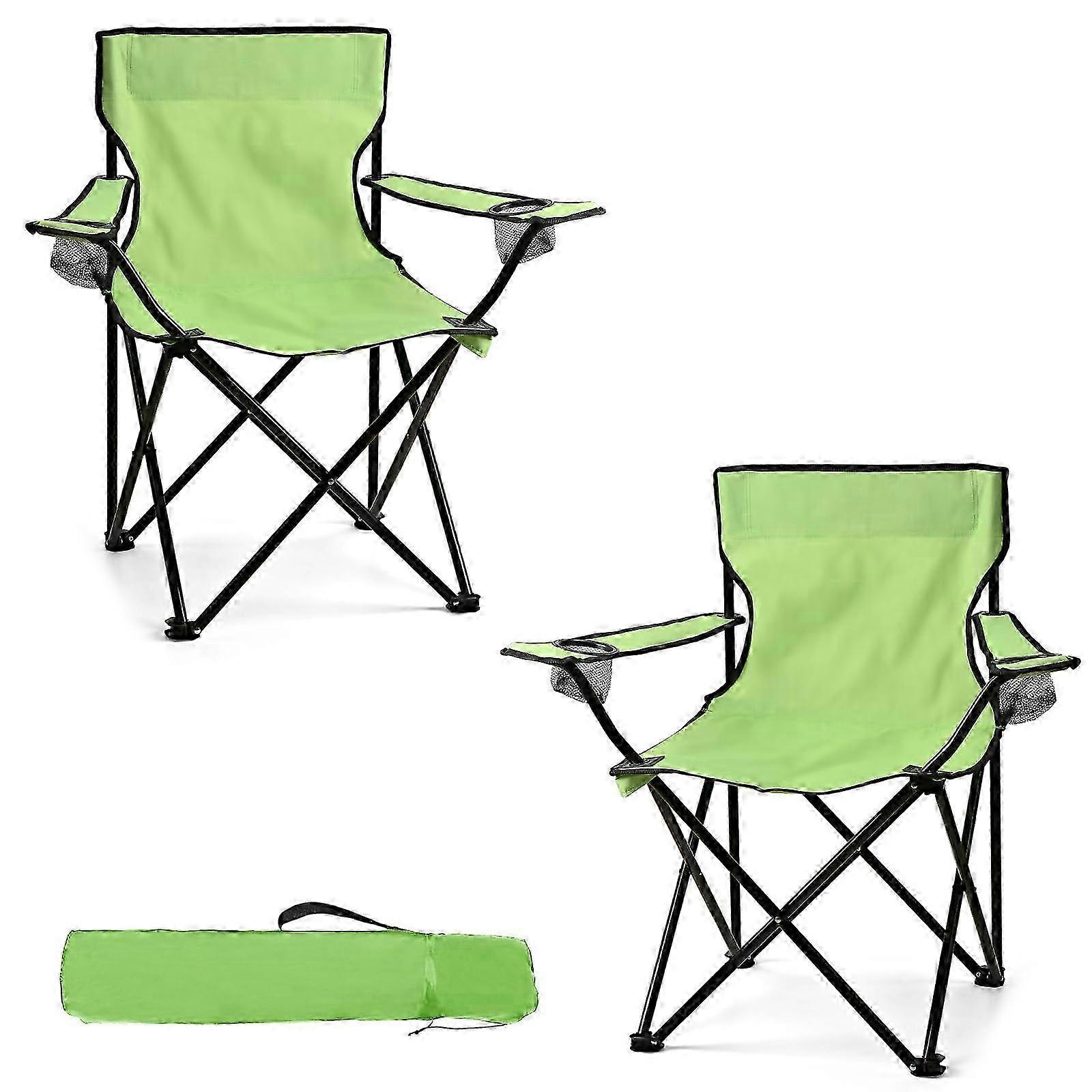 2 Pack Compact and Supportive Camping Chairs 26-27s