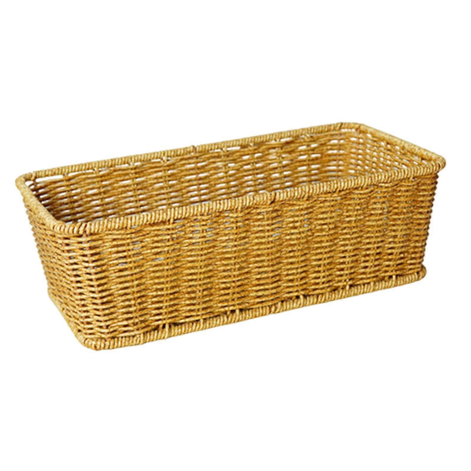 Woven Basket Snack Bread Basket Multipurpose Counter Organizer Fruit Vegetable