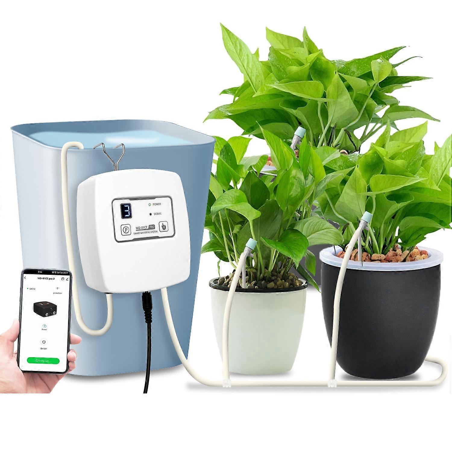 WiFi-Controlled Automatic Timed Drip Irrigation Watering System