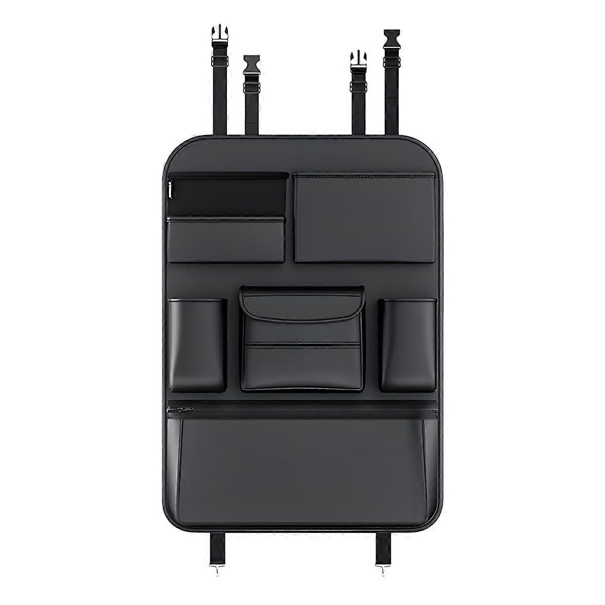 Car Back Seat Organizer with Full Chair Back Coverage, MultiPocket Design, Tissue and Cup Holder