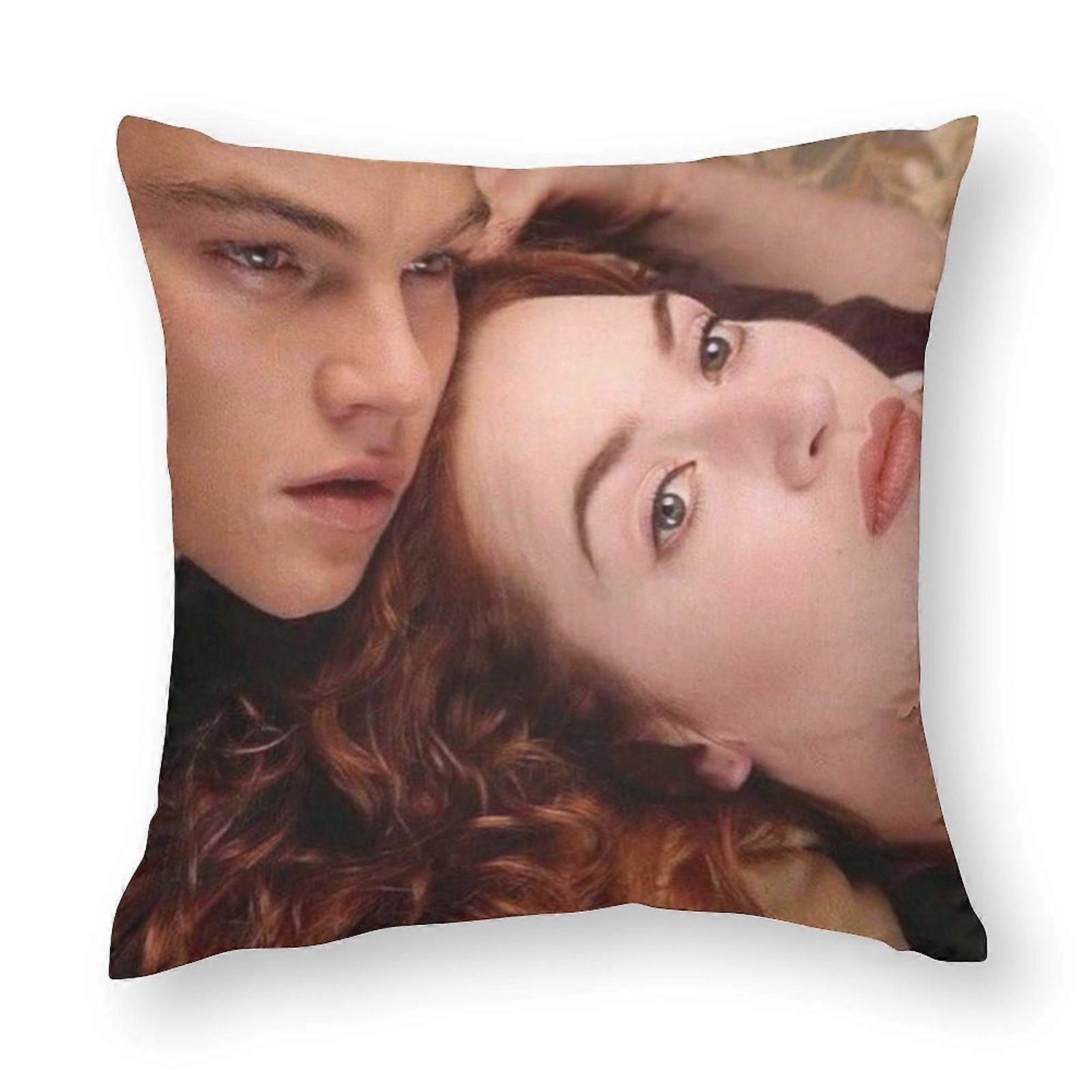 Titanic Throw Pillow Covers Pop Art Solid Color Elegant Ink Striped for Office