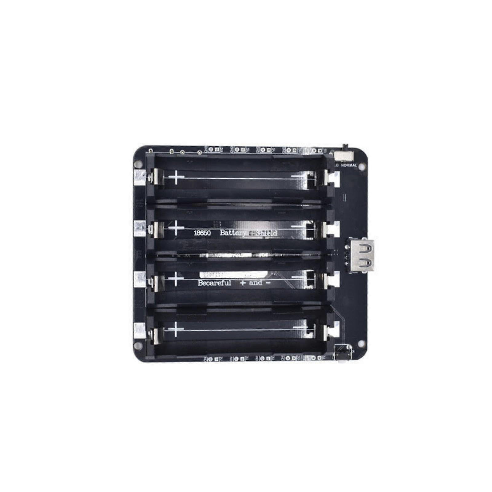 18650 Battery Holder with Protective Case, 4Slot Parallel PCB Design for Stable Power