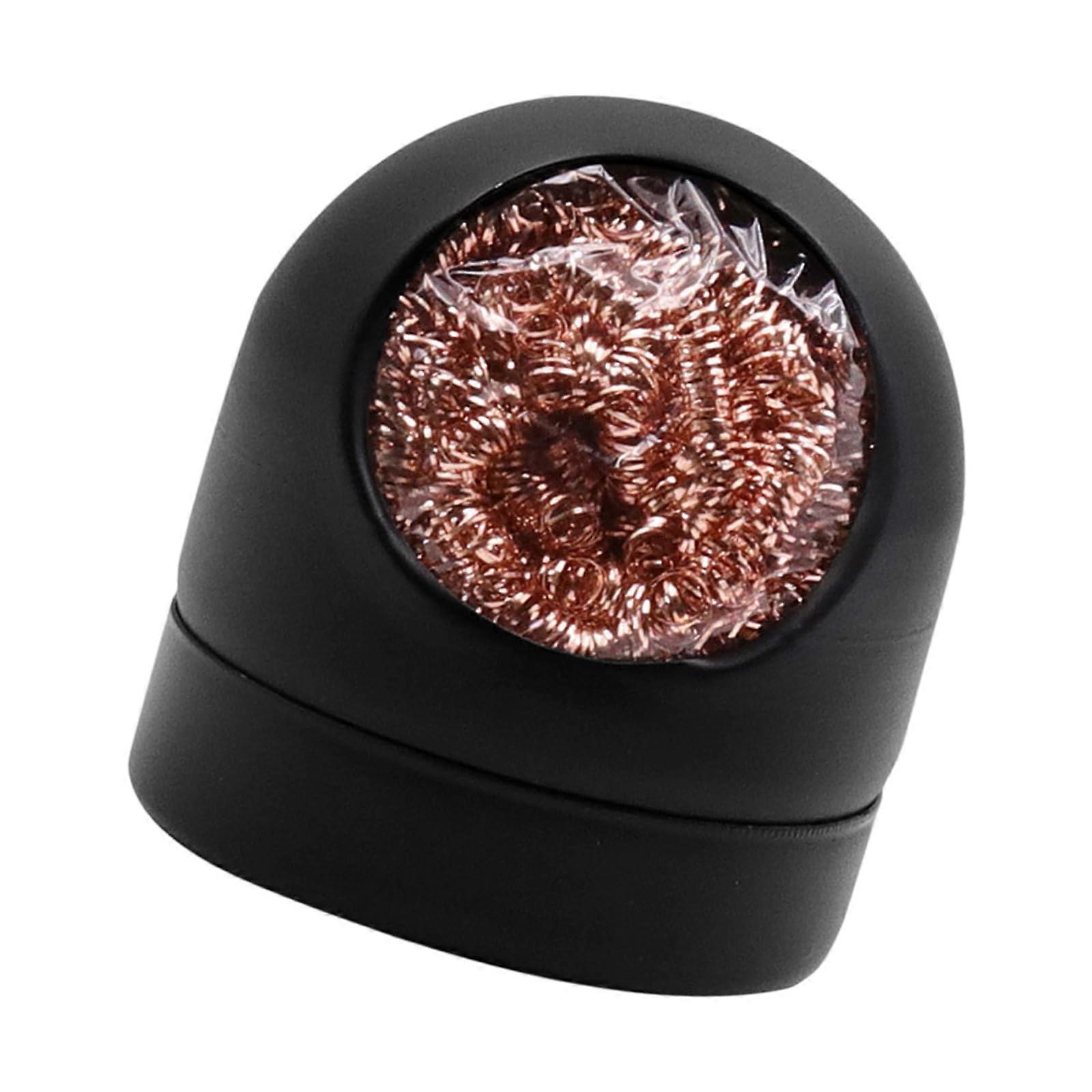 Soldering Iron Tip Cleaner Brass Coil with Stand for Oxidation Reduction and Electronics