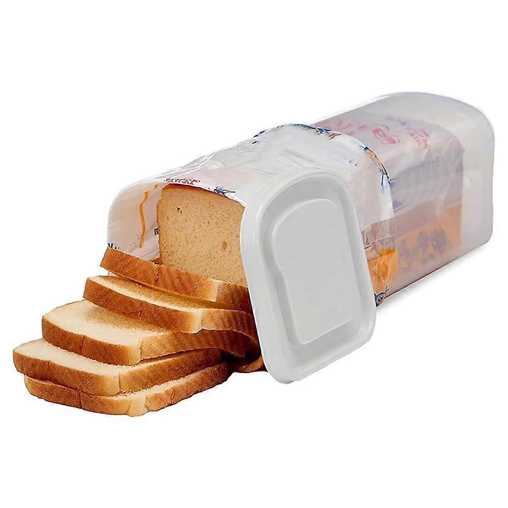 Bread Storage Container Transparent Plastic Bread Box with Lid Preserves Freshness for Toast