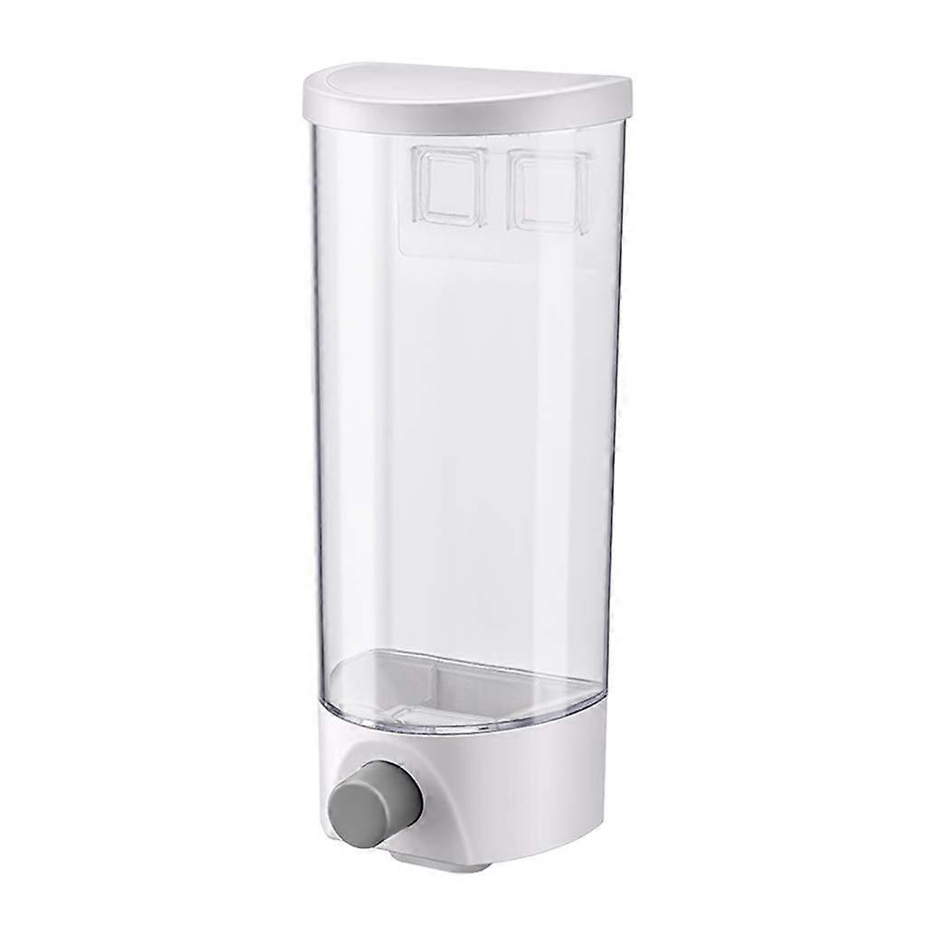 Wall Mounted Cereal Dispenser, Automatic Rice and Grain Storage, Transparent 1.5L Large