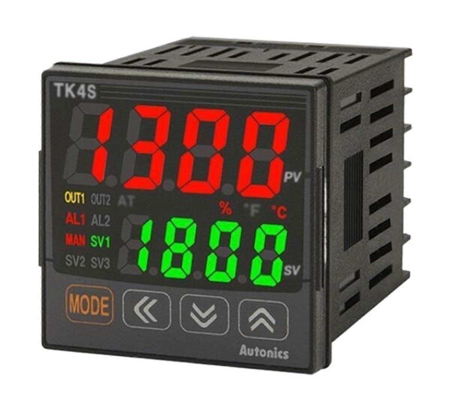 Temperature Controller 1/16 DIN with SSR Output and Alarm, Programmable 100240VAC