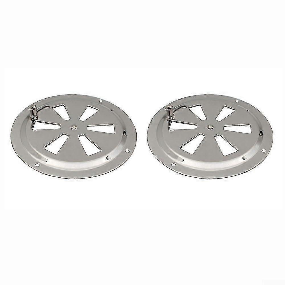 Slim Stainless Steel Vent Panel Marine-Grade User-Friendly Adjustable For Multi-Application Use 2-Piece Set