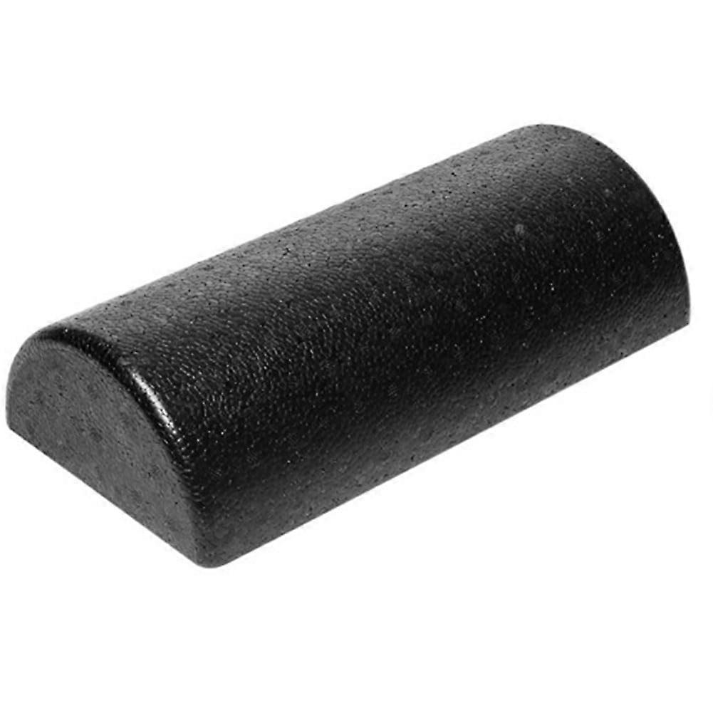 Yoga Foam Roller Half Round  Density EPP Relieves Muscle Tension and Improves Flexibility Black