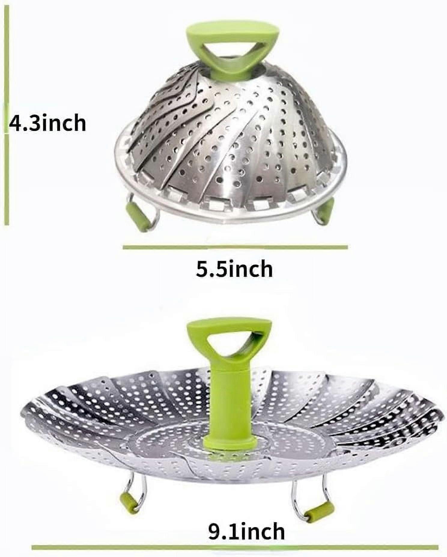 Collapsible Colander, Silicone Food Strainer, Vegetable and Fruit Can Foldable