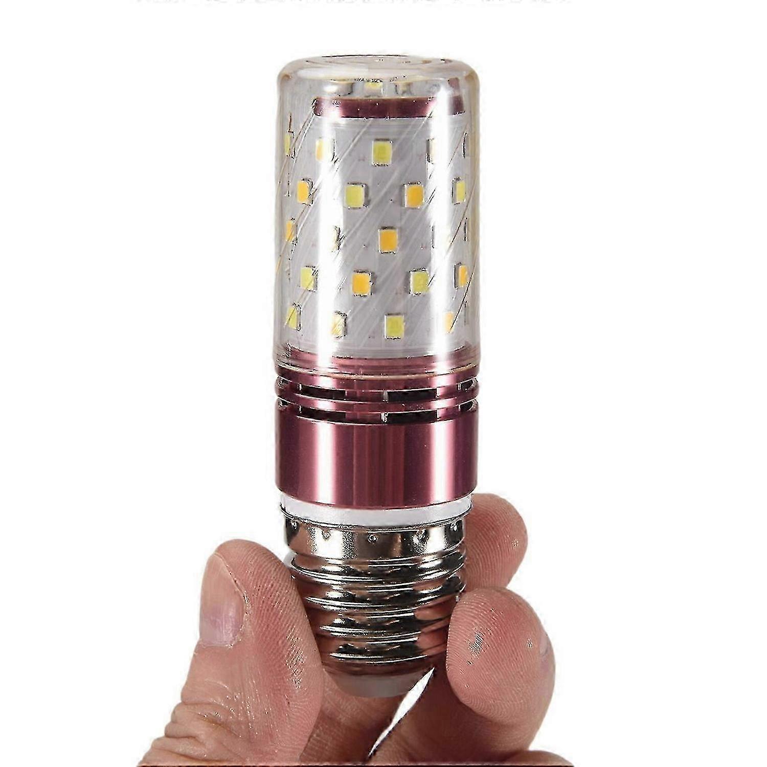 Three-color-temperature integrated SMD LED corn light E27 warm white light 12W