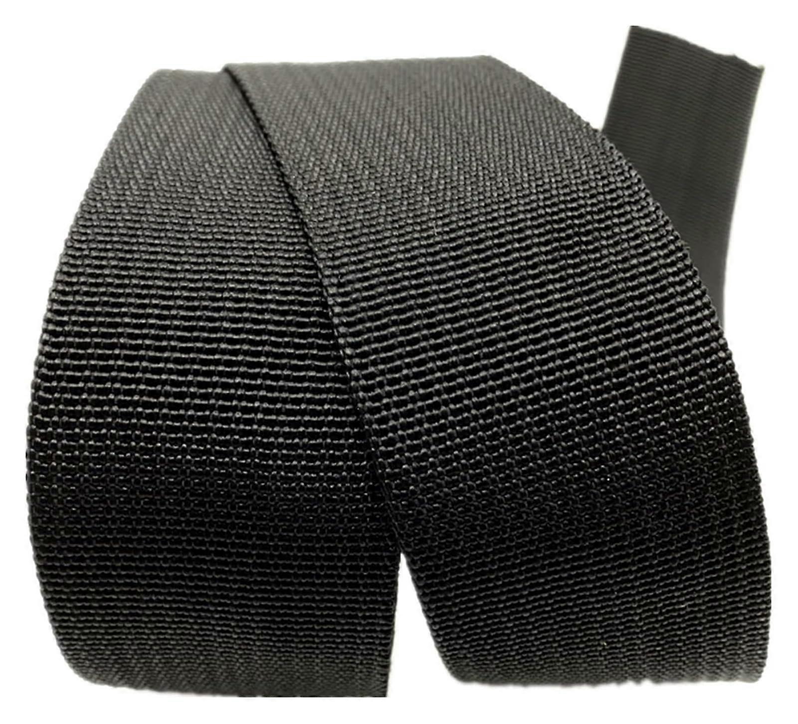 Polypropylene Webbing Strap 25mm Heavy Duty Moisture Resistant Nylon Webbing 1 Inch Black
