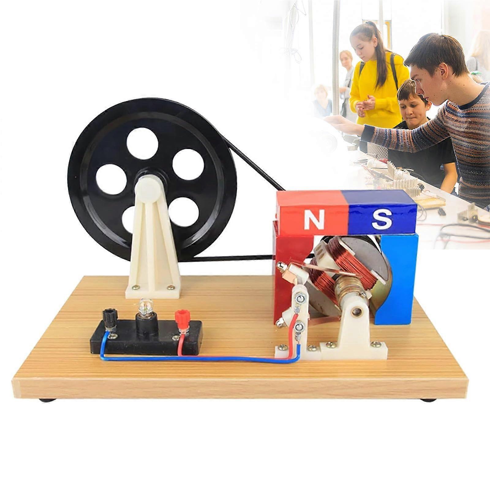 AC DC Generator Model HandCrank Kit with Dual Output Modes for School Physics Demonstration