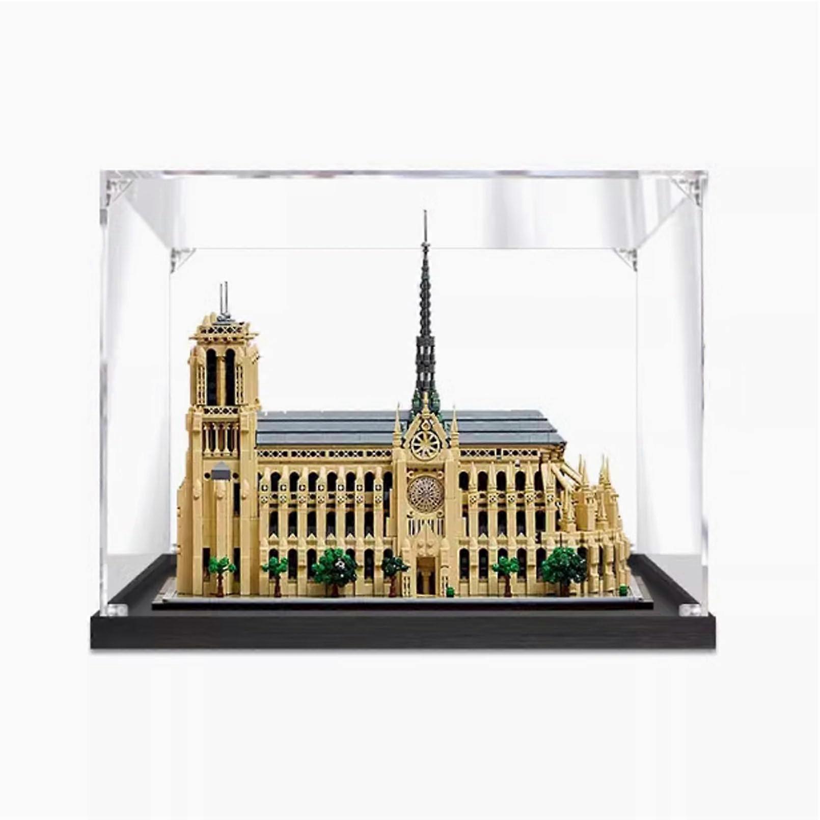 Display Case Acrylic Box for  21061 Architecture Set Clear Dustproof Stackable Design